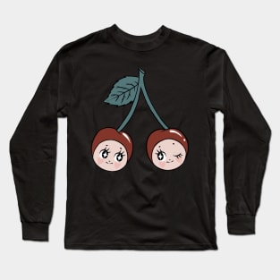 Cherry twin babies Long Sleeve T-Shirt